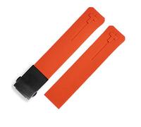 JASMKLX Wheamband de silicona 20 mm 21mm deportes toque T013 t047 Correa de goma T-Sport Wamkband impermeable T013420A T047420A T33 Apto for Tissot(Orange black 21mm)