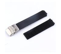 JASMKLX Wheamband de silicona 20 mm 21mm deportes toque T013 t047 Correa de goma T-Sport Wamkband impermeable T013420A T047420A T33 Apto for Tissot(Black silver1 20mm)