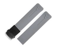 JASMKLX Wheamband de silicona 20 mm 21mm deportes toque T013 t047 Correa de goma T-Sport Wamkband impermeable T013420A T047420A T33 Apto for Tissot(Gray black 21mm)