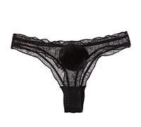 JasmyGirls Tangas de encaje para mujer, ropa interior para mujer, bragas de conejo, lencería de cosplay de cola linda, bragas de anime, tanga, bragas kawaii, Negro, S-M