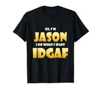 Jason Costume Idgaf Meme Personalized First Name Jason Camiseta