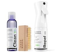 Jason Markk Essential Kit + Repel Spray - Limpiador de zapatos con spray impermeabilizante