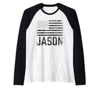 Jason Nombre Nombre Nombre EE.UU. Personalizado Camiseta Manga Raglan