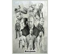 Jason Statham Notebook: Wide Ruled Composition Book: 6" x 9" Lined Paper Journal, 110 Pages