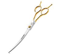 JASON Tijeras curvas para perros de 7,5 pulgadas Tijeras profesionales para el aseo de perros y gatos hechas de acero inoxidable japonés 440C