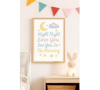 JasonCarlMorgan WINSTERCREATIONS - Impresión artística de pared, decoración del hogar, A2/A3/A4/A5, tema Night Night Love You, acabado mate o brillante (alto brillo, A2)