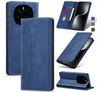 Jasonyu Funda para Honor Magic 7,Cuero PU Carcasa,Tipo Libro Flip Case con Tarjetas y Cartera,Soporte Plegable,Cierre magnético,Capa (Azul)
