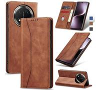 Jasonyu Funda para Honor Magic 7 Lite,Cuero PU Carcasa,Tipo Libro Flip Case con Tarjetas y Cartera,Soporte Plegable,Cierre magnético,Capa (Marrón)