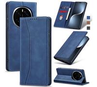 Jasonyu Funda para Honor Magic 7 Pro,Cuero PU Carcasa,Tipo Libro Flip Case con Tarjetas y Cartera,Soporte Plegable,Cierre magnético,Capa (Azul)