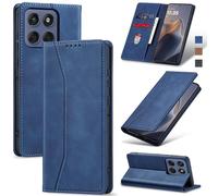 Jasonyu Funda para Motorola Edge 60 Fusion,Cuero PU Carcasa,Tipo Libro Flip Case con Tarjetas y Cartera,Soporte Plegable,Cierre magnético,Capa (Azul)