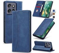 Jasonyu Funda para Motorola Edge 60 Neo,Cuero PU Carcasa,Tipo Libro Flip Case con Tarjetas y Cartera,Soporte Plegable,Cierre magnético,Capa (Azul)