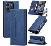 Jasonyu Funda para Motorola Edge 70,Cuero PU Carcasa,Tipo Libro Flip Case con Tarjetas y Cartera,Soporte Plegable,Cierre magnético,Capa (Azul)