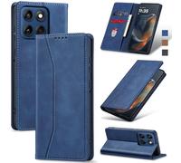 Jasonyu Funda para Motorola Moto Edge 60,Cuero PU Carcasa,Tipo Libro Flip Case con Tarjetas y Cartera,Soporte Plegable,Cierre magnético,Capa (Azul)