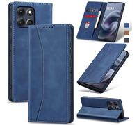 Jasonyu Funda para Motorola Moto G86 Flip Case,Azul