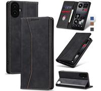 Jasonyu Funda para Nothing CMF Phone 1,Cuero PU Carcasa,Tipo Libro Flip Case con Tarjetas y Cartera,Soporte Plegable,Cierre magnético,Capa (Negro)