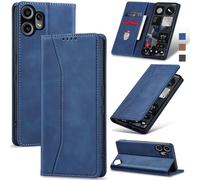 Jasonyu Funda para Nothing CMF Phone 2 Pro,Cuero PU Carcasa,Tipo Libro Flip Case con Tarjetas y Cartera,Soporte Plegable,Cierre magnético,Capa (Azul)