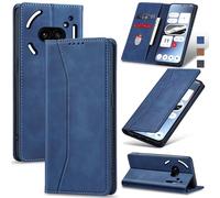 Jasonyu Funda para Nothing Phone 2a,Cuero PU Carcasa,Tipo Libro Flip Case con Tarjetas y Cartera,Soporte Plegable,Cierre magnético,Capa (Azul)