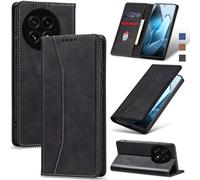 Jasonyu Funda para OnePlus 13,Cuero PU Carcasa,Tipo Libro Flip Case con Tarjetas y Cartera,Soporte Plegable,Cierre magnético,Capa (Negro)