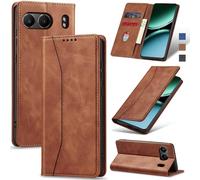 Jasonyu Funda para OnePlus Nord 4,Cuero PU Carcasa,Tipo Libro Flip Case con Tarjetas y Cartera,Soporte Plegable,Cierre magnético,Capa (Marrón)