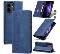 Jasonyu Funda para OPPO Reno13 F 5G/4G/Reno13 FS,Cuero PU Carcasa,Tipo Libro Flip Case con Tarjetas y Cartera,Soporte Plegable,Cierre magnético,Capa (Azul)