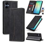 Jasonyu Funda para Samsung Galaxy A06,Cuero PU Carcasa,Tipo Libro Flip Case con Tarjetas y Cartera,Soporte Plegable,Cierre magnético,Capa (Negro)