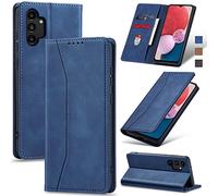 Jasonyu Funda para Samsung Galaxy A13 5G/4G/A04,Cuero PU Carcasa,Tipo Libro Flip Case con Tarjetas y Cartera,Soporte Plegable,Cierre magnético,Capa (Azul)