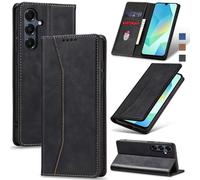 Jasonyu Funda para Samsung Galaxy A16 5G Flip Case,Negro
