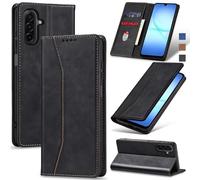 Jasonyu Funda para Samsung Galaxy A17 4G,Cuero PU Carcasa,Tipo Libro Flip Case con Tarjetas y Cartera,Soporte Plegable,Cierre magnético,Capa (Negro)