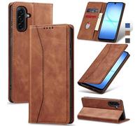 Jasonyu Funda para Samsung Galaxy A17 4G,Cuero PU Carcasa,Tipo Libro Flip Case con Tarjetas y Cartera,Soporte Plegable,Cierre magnético,Capa (Marrón)