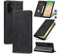 Jasonyu Funda para Samsung Galaxy A56 Flip Case,Negro