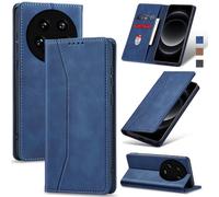 Jasonyu Funda para Xiaomi 14 Ultra,Cuero PU Carcasa,Tipo Libro Flip Case con Tarjetas y Cartera,Soporte Plegable,Cierre magnético,Capa (Azul)