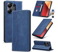 Jasonyu Funda para Xiaomi Redmi Note 13 Pro 4G/Poco M6 Pro,Cuero PU Carcasa,Tipo Libro Flip Case con Tarjetas y Cartera,Soporte Plegable,Cierre magnético,Capa (Azul)