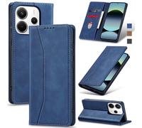 Jasonyu Funda para Xiaomi Redmi Note 14 4G Flip Case,Azul