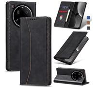 Jasonyu Funda para Xiaomi Xiaomi 15 Ultra,Cuero PU Carcasa,Tipo Libro Flip Case con Tarjetas y Cartera,Soporte Plegable,Cierre magnético,Capa (Negro)