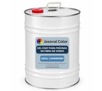 Jasoval Color - Gel Coat Piscinas Azul Luminoso, Pintura Piscina Fibra de Vidrio y Poliester, Gel Coat Parafinado - Top Coat, (5 kg Pintura + 0,1 L Catalizador)