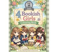 Jasper The TimidCat: 4 Bookish Girls: A colouring book for book lovers