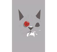 Jasper The TimidCat Ruled Notebook Abstract Cat Face Having A Bad Day: Paperback | 220 pages| 8mm Ruled Pocket-sized Chunky Notebook or Planner