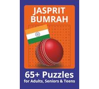 Jasprit Bumrah Word Search Puzzle Book: Word Searches with Easy to Read Print about Jasprit Bumrah, Indian Cricket team, Cricket and more | 6x9 ... . Gift for Vacations, Holiday and Free Times