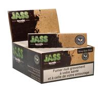 Jass Brown King Size Slim 1 caja/pantalla = 50 Cuadernos/libros/Libritos Premium Natural Larga Papers Natural Long Papers 50 x 33 = 1650 Blättchen