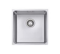 JASSFERRY Fregadero de cocina un seno, de Acero Inoxidable, bajo encimera, con colador de residuos