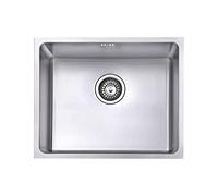 JASSFERRY Fregadero de cocina un seno, de Acero Inoxidable, bajo encimera, con colador de residuos 540 x 440