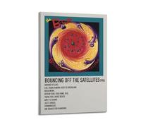 JASURYWO I R I The B-52s Álbum Bouncing Off The Satélites, pósteres estéticos para decoración de pared, lienzo vintage, póster decorativo para sala de estar, dormitorio, 60 x 90 cm, estilo marco