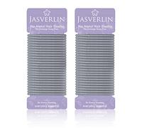 JASVERLIN Lazos elásticos para el cabello grueso de 4 mm, sin metal, soportes elásticos para coletas de caballo grises, accesorios para el cabello para mujeres y niñas, 1/8 pulgadas, 50 piezas (gris)