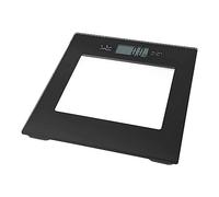 Jata 290N - Báscula de Baño Digital, Pantalla LCD, Alta precisión, Extraplana, Capacidad de 150 kg, Plataforma de Vidrio, Apagado Automático, Incluye Pila, Negro