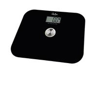 Jata 499 - Báscula de Baño Digital SIN PILAS, Pantalla LCD, Alta precisión, Carga Automática, Ecológica, Capacidad de 150 kg, Plataforma de Vidrio, Apagado Automático, Negro