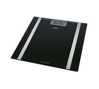 Jata 531 - Báscula de Baño Digital Grasa Corporal, Pantalla LCD, Alta precisión, Capacidad de 180 kg, Plataforma de Vidrio, Apagado Automático, Negro