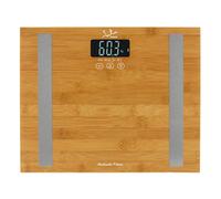 JATA - 577 báscula de baño Rectángulo Bamboo Báscula personal electrónica