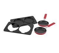 Jata AC266 Accesorio Dos sartenes y Placas para el Grill, 0 W, Negro y rojo