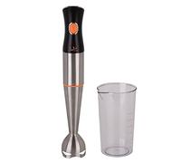 Jata BT176 - Batidora de mano de 1.000 W, Pie de acero inoxidable desmontable, Doble cuchilla de acero inox de gran solidez, Pulsador de potencia, Incluye vaso medidor de 600 ml