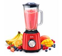 Jata BT795 - Batidora de Vaso 1200W Profesional, Motor AC 30000 RPM, Jarra de Cristal 1,5L, 6 Cuchillas Acero Inox Combi, 3 Velocidades + Pulse, Pica Hielo